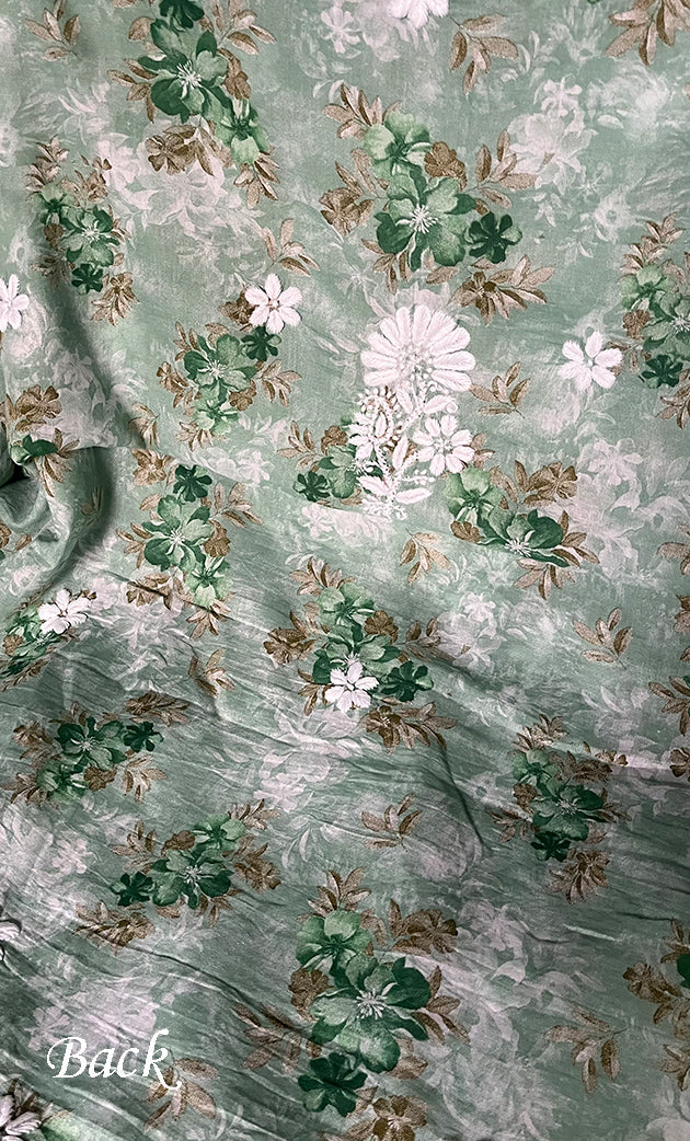 Women's Lakhnavi Handcrafted Cotton Chikankari Kurta And Kurta Dupatta Set - HONC0312686