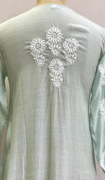 将图像加载到图库查看器中, Women's Lucknowi Handcrafted Muslin Chikankari Kurti - HONC0177054