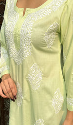 Load image into Gallery viewer, Zoha Women's Lucknowi Handcrafted Cotton Chikankari Kurti - HONC0234245