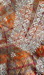 Load image into Gallery viewer, Alveena Women's Lakhnavi Handcrafted Cotton Chikankari Suit Material- HONC0251559