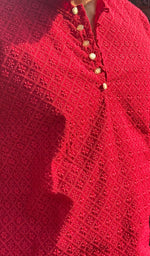 Load image into Gallery viewer, Men's Faux-Georgette Hakoba Kurta - HONC0261819