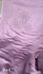 将图像加载到图库查看器中, Women's Lakhnavi Handcrafted Satin Silk Chikankari Kurta And Kurta Dupatta Set - HONC0283639