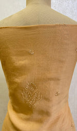 将图像加载到图库查看器中, Women's Lakhnavi Handcrafted Chanderi Silk Chikankari Full Suit Material- HONC0128592