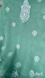 Load image into Gallery viewer, Women's Lucknowi Handcrafted Faux-Georgette Unstitched Chikankari Suit Material - HONC0348762