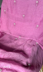 Load image into Gallery viewer, Women's Lakhnavi Handcrafted Mul Chanderi Chikankari Full Suit Material - HONC0278004