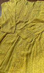 将图像加载到图库查看器中, Nilofar Women's Lakhnavi Handcrafted Viscose Georgette Chikankari Anarkali - HONC0269042