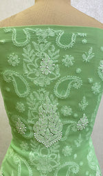 Load image into Gallery viewer, Women's Lucknowi Handcrafted Faux-Georgette Chikankari Suit Material-HONC0154324