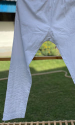 Load image into Gallery viewer, Women's Lucknowi Handcrafted  Cotton Chikankari Pant - HONC0285986
