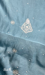 Load image into Gallery viewer, Women's Lakhnavi Handcrafted Mul Chanderi Unstitched Kurta And Dupatta Set - HONC0307416