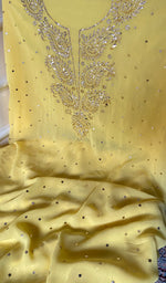 Load image into Gallery viewer, Hunar Women's Lucknowi Handcrafted Viscose Georgette Unstitched Chikankari Suit