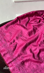 Load image into Gallery viewer, Lucknowi Handcrafted Chanderi Silk Chikankari Unstitched Men's Kurta Fabric - HONC0306348