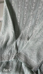 Load image into Gallery viewer, Laiba Women's Lakhnavi Handcrafted Mul Chanderi Semi - Stitched Anarkali And Dupatta Set - HONC0288583