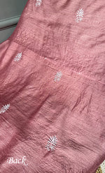 Load image into Gallery viewer, Women's Lakhnavi Handcrafted Munga Silk Chikankari Kurta And Dupatta Set- HONC0280929