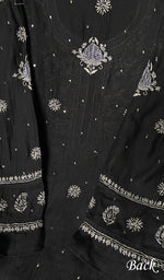 Load image into Gallery viewer, Women's Lakhnavi Handcrafted Mul Chanderi Semi - Stitched Kurta And Dupatta Set - HONC0261772