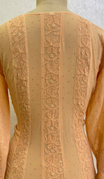 将图像加载到图库查看器中, Jaiba Women's Lakhnavi Handcrafted Viscose Georgette Chikankari Anarkali - HONC0129989