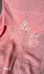 Load image into Gallery viewer, Jazba Women's Lakhnavi Handcrafted Mul Chanderi Kurta And Dupatta Set - HONC0301697