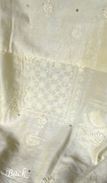 将图像加载到图库查看器中, Women's Lakhnavi Handcrafted Mul Chanderi Chikankari Full Suit Material - HONC0282296