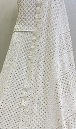 Load image into Gallery viewer, Women&#39;s Lakhnavi Handcrafted Bridal Pure Silk Georgette Chikankari Lehenga Set - HONC0115061
