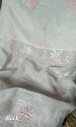 Load image into Gallery viewer, Women's Lakhnavi Handcrafted Mul Chanderi Unstitched Kurta And Dupatta Set- HONC0306163