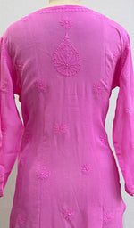 Load image into Gallery viewer, Women's Lucknowi Handcrafted Viscose Georgette Chikankari Top - HONC0179784