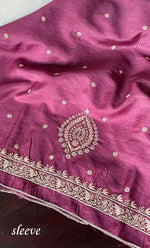 Load image into Gallery viewer, Lucknowi Handcrafted Munga Silk Chikankari Unstitched Men's Kurta Fabric - HONC0327308