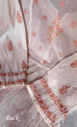 将图像加载到图库查看器中, Women's Lakhnavi Handcrafted Mul Chanderi Semi - Stitched Kurta And Dupatta Set - HONC0273083