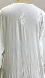 Load image into Gallery viewer, Faiza Women's Lucknowi Handcrafted Modal Cotton Chikankari Kurti - HONC0209846