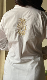 将图像加载到图库查看器中, Women's Lucknowi Handcrafted Cotton Chikankari Kurti - HONC0276910