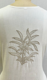 Load image into Gallery viewer, Women's Lucknowi Handcrafted Cotton Chikankari Kurti - HONC0232139