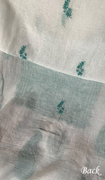 Load image into Gallery viewer, Women's Lakhnavi Handcrafted Mul Chanderi Unstitched Kurta And Dupatta Set - HONCO278136