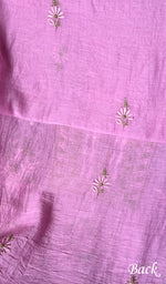 Load image into Gallery viewer, Women's Lakhnavi Handcrafted Mul Chanderi Unstitched Kurta And Dupatta Set - HONC0254132