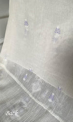 Load image into Gallery viewer, Women's Lakhnavi Handcrafted Unstitched Mul Chanderi Kurta And Dupatta Set - HONC0319475