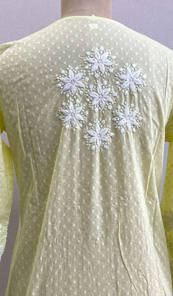 Anam Women's Lucknowi Handcrafted Cotton Chikankari Kurti - HONC0208704