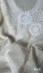 Load image into Gallery viewer, Women's Lakhnavi Handcrafted Mul Chanderi Unstitched Kurta And Dupatta Set - HONC0284785