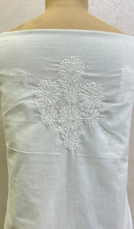 将图像加载到图库查看器中, Women's Lakhnavi Handcrafted Cotton Chikankari Kurta And Dupatta Set- HONC0146073