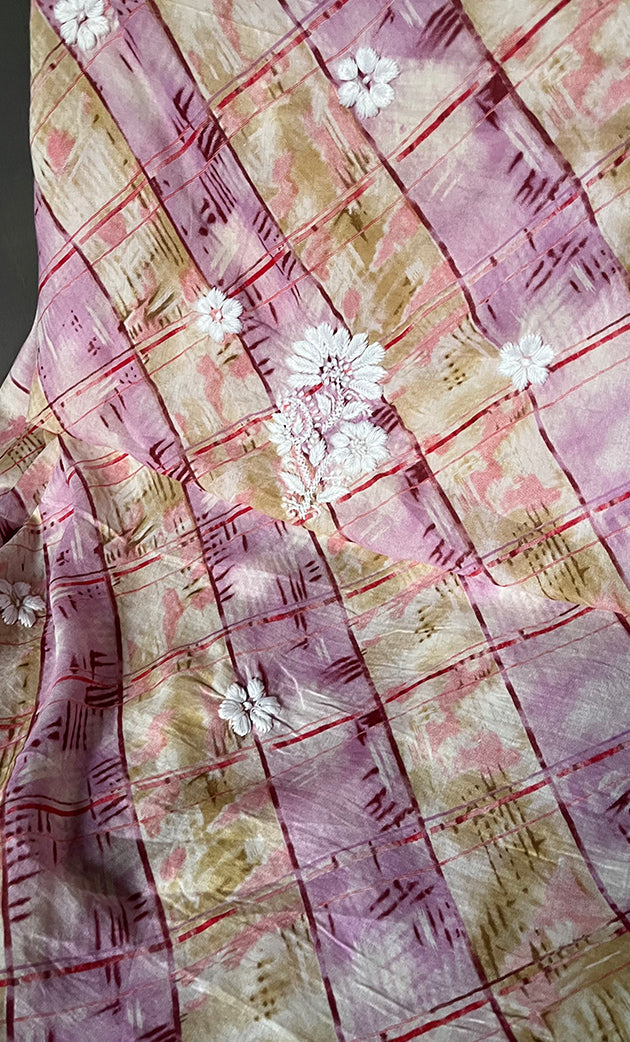 Women's Lakhnavi Handcrafted Cotton Chikankari Kurta And Kurta Dupatta Set - HONC0312685