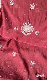 Load image into Gallery viewer, Women's Lakhnavi Handcrafted Mul Chanderi Kurta And Dupatta Set - HONC0288996