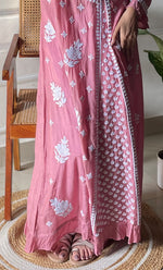 将图像加载到图库查看器中, Women's Lucknowi Handcrafted Muslin Chikankari Kurti - HONC0292604