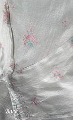 Load image into Gallery viewer, Women's Lakhnavi Handcrafted Chanderi Silki Semi - Stitched Kurta And Dupatta Set - HONC0314237