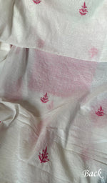 Load image into Gallery viewer, Women's Lakhnavi Handcrafted Mul Chanderi Unstitched Kurta And Dupatta Set - HONCO278141
