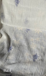 Load image into Gallery viewer, Women's Lakhnavi Handcrafted Mul Chanderi Unstitched Kurta And Dupatta Set- HONC0309619