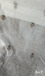 Load image into Gallery viewer, Women's Lakhnavi Handcrafted Mul Chanderi Unstitched Kurta And Dupatta Set - HONCO278134