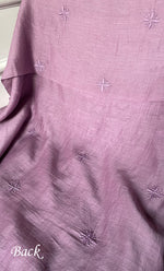 将图像加载到图库查看器中, Women's Lakhnavi Handcrafted Mul Chanderi Unstitched Chikankari Full Suit Material - HONC