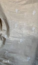 Load image into Gallery viewer, Women's Lakhnavi Handcrafted Tissue Chanderi Unstitched Kurta And Dupatta Set - HONC0284696