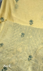 Load image into Gallery viewer, Women's Lakhnavi Handcrafted Mul Chanderi Unstitched Kurta And Dupatta Set- HONC0280879
