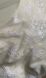 将图像加载到图库查看器中, Titlee Women's Lakhnavi Handcrafted Mul Chanderi Unstitched Kurta And Dupatta Set - HONC0355841