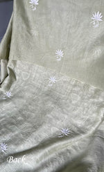 Load image into Gallery viewer, Women's Lakhnavi Handcrafted Maheshwari Mul Chanderi Unstitched Kurta And Dupatta Set - HONC0296171