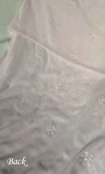 将图像加载到图库查看器中, Women's Lakhnavi Handcrafted Unstitched Chikankari Cotton Kurta Dupatta set - HONC092017