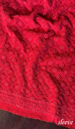 Load image into Gallery viewer, Lucknowi Handcrafted Viscose Georgette Chikankari Unstitched Men's Kurta Fabric - HONC0242209