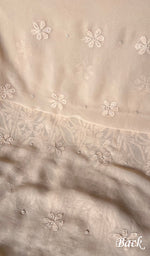 将图像加载到图库查看器中, Women's Lakhnavi Handcrafted Viscose Georgette Chikankari Full Suit Material - HONC0267289